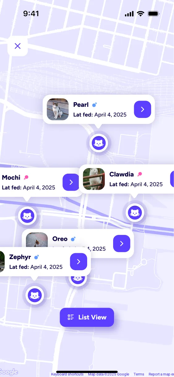 WellFed Cats cat map